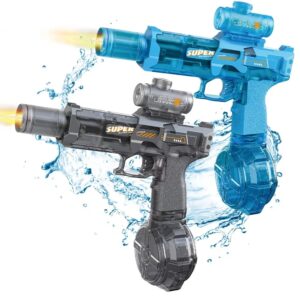 “LED Ice Mouse Electric Water Gun – Large Capacity Auto Continuous, Kids Toy”