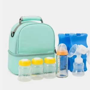 Portable Breastmilk Cooler Bag – Double Layer For Travel & Work