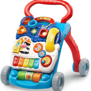 Baby Training Walker with Music & Light – Sit-to-Stand, Adjustable Stroller