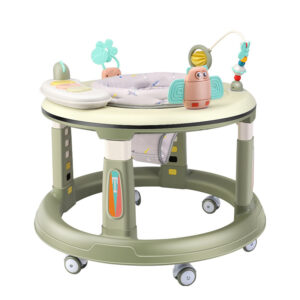 360° Rotating Plastic Baby Walker – Round Design with Music for Toddlers