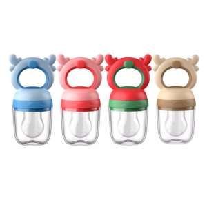 Baby Food Grade Silicone Pacifier, Baby Fruit Vegetable Bite Fresh Food Feeder, BPA-Free Silicone Pouches Food Feeder