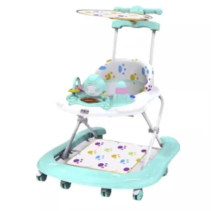 Cartoon Outdoor Baby Activity Walker, 3-in-1 Walking Toy Cart