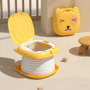 Plastic Children's Folding Toilet Seat Portable Step Stools for Outdoor Travel Use