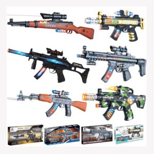 Multi Style Children Electric Submachine Gun Toy Plastic Kids Plastic Sniper Toy Gun