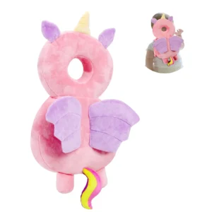 Pink Unicorn Head Protector Anti-slip & Adjustable For Crawling & Walking
