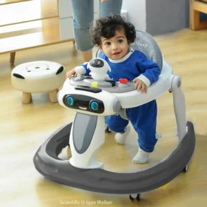 Multifunctional Baby Walker Car – Sit-to-Stand, Prevent O-Legs & Rollover Protection