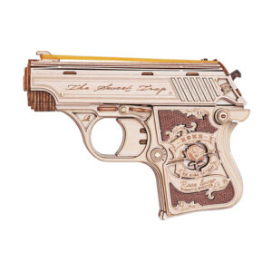 “Browning Pocket Pistol 3D Wooden Assembly Rubber Band Gun – Adult Model Kit”