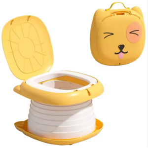 Plastic Children's Folding Toilet Seat Portable Step Stools for Outdoor Travel Use