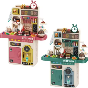 95CM Other Pretend Play Preschool Plastic Kids Games Kitchen Toys Real Cooking Set Big Kitchen Food Toys for Girls