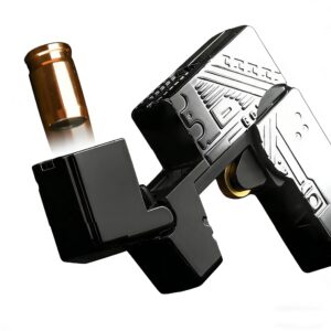 7CM Zinc Alloy Toy Soft Bullet Gun for Kids – Folding Nozzle & Shell Ejecting