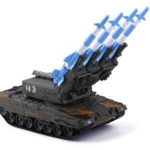 2023 New Military Model Toy Tank 1/40 Military Model Shot Tanks Model Metal Air Defence Missile Tank
