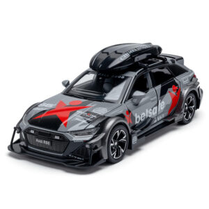 1:32 Scale RS6 Patterned Avant Diecast Model Cars for Sound Light Pullback Toy Simulation Metal Decoration
