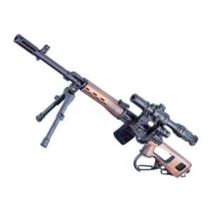 1:6 Scale MP51 Metal Pendant Sniper Rifle – Alloy Model for Shooting Game Weapons Collection