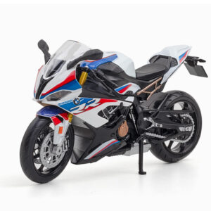 1:12 Scale BWM-S1000RR Diecast Alloy Motorcycle Model Simulation Car with Sound and Light Decorations Toy for Kids