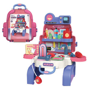 Best Selling Kids 3 in 1 Doctor Backpack Toys Pretend Doctor Medical Kit Toy Doctor Toys for Girls