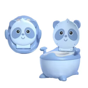 Portable Baby Potty Training Toilet with Backrest, Handle & Stable Bottom, Spill Proof Toilet Seat for Toddlers Kids Training
