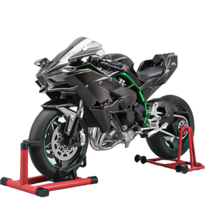 1:6 Scale Diecast Kawasaki Ninja H2R Motorcycle High Tech Metal Fun Toy with Key Open Spray Electric Novelty
