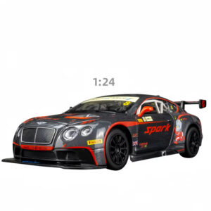 Diecast 1:24 Scale Bently Continental GT3 Aobo Doors Open Metal Car Model Toy Battery Operated Unisex