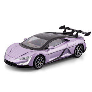 1:24 Scale YW U9 Alloy Diecast Car Model with Sound & Light Button Cell Battery-Gift for Kids