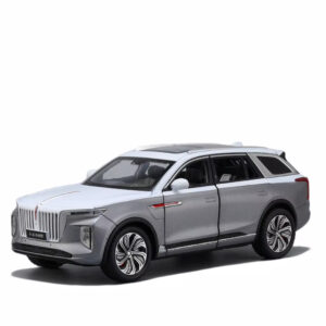 HongQi EHS 1:24 Diecast Model Car Sound and Light Pullback Metal Toys Version Coche