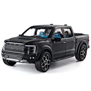 1:20 Scale Diecast Alloy Raptor F150 Sound Light Open Doors Car Model Metal Toy Decoration Collection