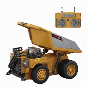 1:64 Scale Desktop Series Mini RC Dump Truck RC Excavator 8-Channel Electric Ready-to-Go Boy Toy