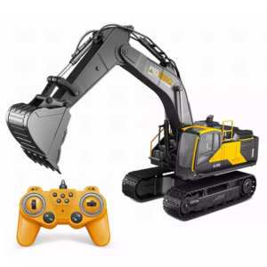 1:18 Scale 18-Channel Alloy RC Excavator – Diecast Model with Spray Function
