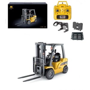 1:14 Scale12-Channel Large Size Sound Light RC Forklift Flatbed Truck Combination Electric Plastic Metal Alloy Ready-to-Go