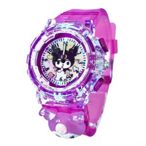Cartoon Electronic Watch Female Models Primary and Secondary School Students Digital Pointer Quartz Table for Kids