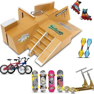 Skate Park Kit With Interesting Accessories Experience More Gameplay for Fingerboard Skate Park Ultimate Parks Training Props