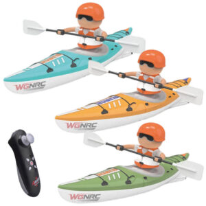 2.4G Remote Control Boat Kayak Paddling Rowing Speedboat Racing Ship Outdoor Competition Game Waterproof Toy Kid