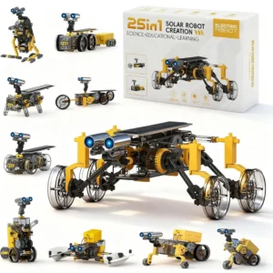 25 in 1 Educational Tech Solar Powered Robotic Kits Toy – STEM Science Experiment Solar Energy Robot