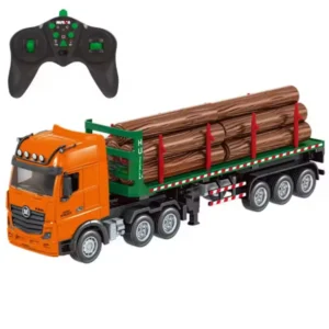 1:18 Scale 2.4G RC Transport Truck Model 9CH Semi-alloy with Lights&amp Music Truck Toy