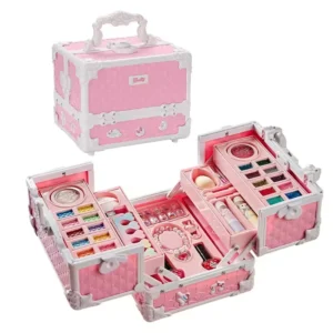 Children Makeup Girls Cosmetics Bag Fashion Makeup Kit Lipstick Eyeshadow Brush Set Beauty Toy Makeup Kit for Kids
