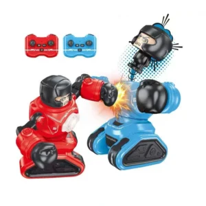 nteractive Dual-Player Remote Control Boxing Robot – 360° Spin, Battle Lights & Audio Effects