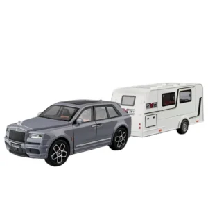 1:20 Alloy Rolls Cullinan BB RV Diecast Model Car Metal Toy Car Model with Umbrella Decoration Diecast Toys