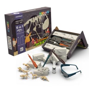 Dinosaur Fossil Excavation Science Kit – Early Education Paleontology Toy for Ages 6+