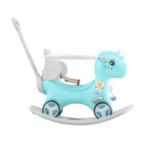 Toddler Rocking Horse Baby Rocking Toy – Ride-on Balance Bike with Push Handle, Perfect for Fun and Early Riding Skills