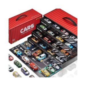 Creative Custom Alloyed Small Car Gift Box Set Model Set Pull Back Diecasting Car Model Inertial Racing Container Puzzle Toy Car