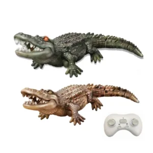 2.4G RC Swimming Crocodile Toy — Realistic Simulation, Wobbling Action, Water Play with LED Lights