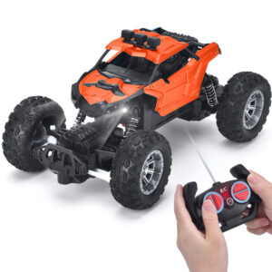 4-Wheel Alloy Climbing RC Truck, High-Speed 4WD, LED Lights, for Adults & Kids