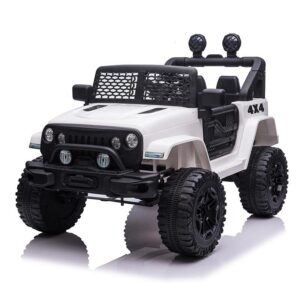 12V Battery Powered Kids Ride on Car Off Road Truck Toy W/ Parent Remote, Black