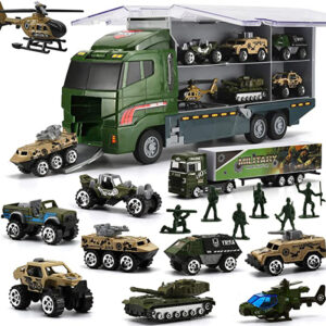 Hot Sell Army Vehicle Mini Battle Set Die Casting Toys Car Carrier Truck Toy