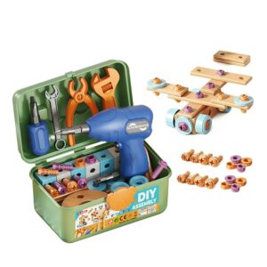 Electric Drill Screw Building Blocks Set – DIY Nut Assembly & Puzzle Construction Toy
