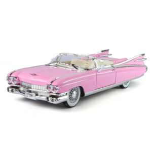 1:24 Scale Cadillac Eldorado Diecast Model Metal Old Car Collection Toy with Open Door Sound Light Effects