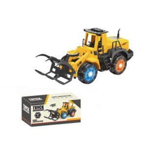 Electric Wood Grab Loader Construction Truck – Battery Operated Timber Grabber Vehicle with Light & Sound