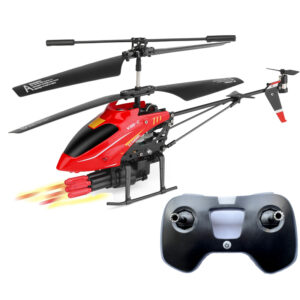 2.4GHz 6-Axis Gyro RC Helicopter - 3.5CH with Missile Launch, 25m Range, Kids' Remote Control Toy