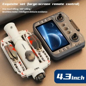 NEW AE22 Drone Space Folding Aircraft With 4.3" Screen Control Professional 4K HD Dual Camera Obstacle Avoidance Drones Toy