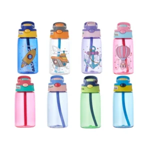 Cheap Price Eco Friendly 400ml Drinkware Outdoor Custom Drink Bottles BPA Free Plastic Kids Water Bottle With Straw
