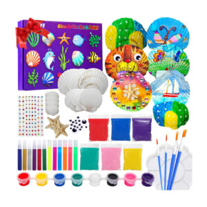 HOT Sea Shell Painting Kit  Arts  Crafts Painting Gift for Kids Toddler Boy Girl DIY Creative Toys